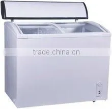 ice cream display glass sliding door chest freezer