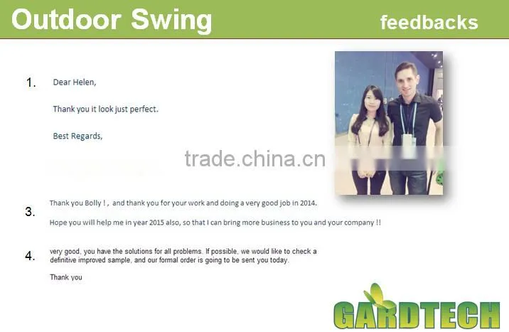 Trade Assurance Limit member outdoor wooden round swing seat