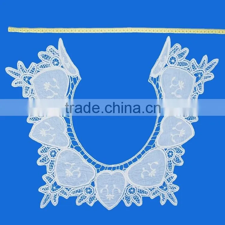 Wholesale hot-selling custom fashion cotton lady neck collar design embroidery collar for women