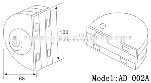 Hot sale AD-002A stainless steel glass door lock