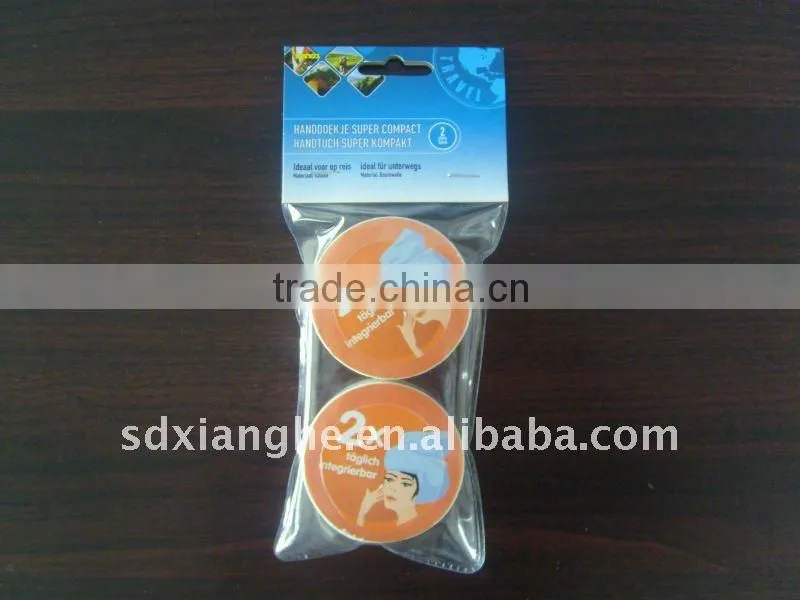 Round Shape Compressed Towel