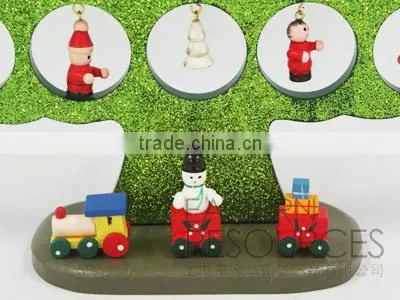Wooden Tabletop Christmas Glitter Tree Ornament Kit