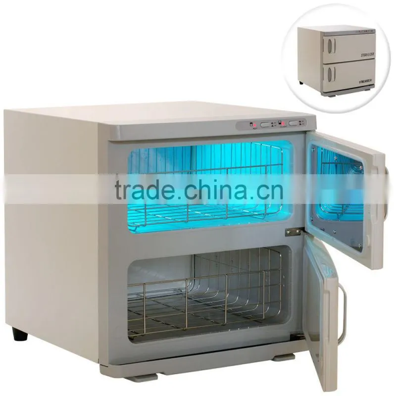 VY-46A Double-layers wet towel warmer for beauty salon cabinet uesd UV light terilizer
