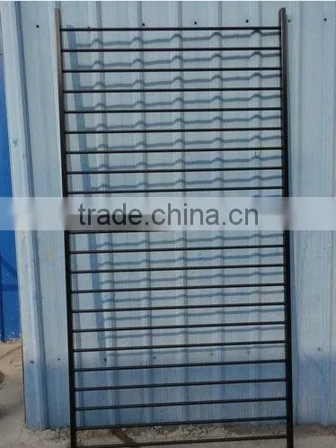 Pool Fencing - Flat Top 1.2m high x 2.4m long - Satin Black