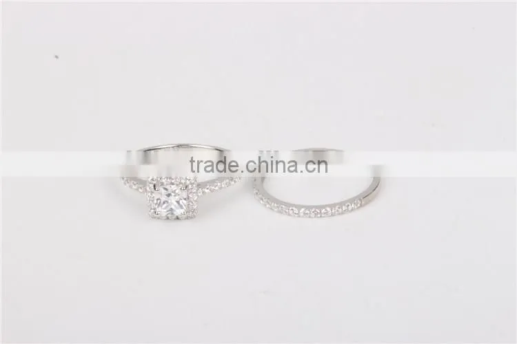 High quality fashion lady's 14k ring set wedding jewelry AAAAA CZ