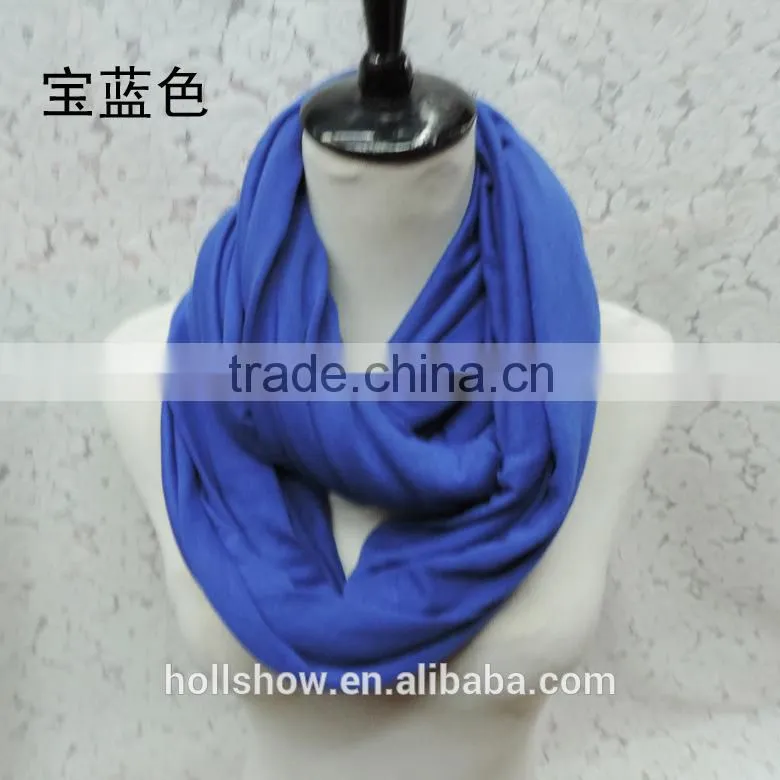 Wholesale Solid Color Lady Fashion Infinity Scarf