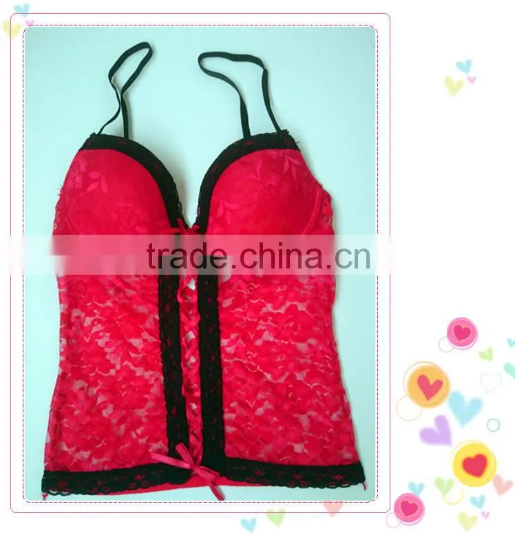 New design printting lace lingerie photo, sexy hot fashion show babydoll