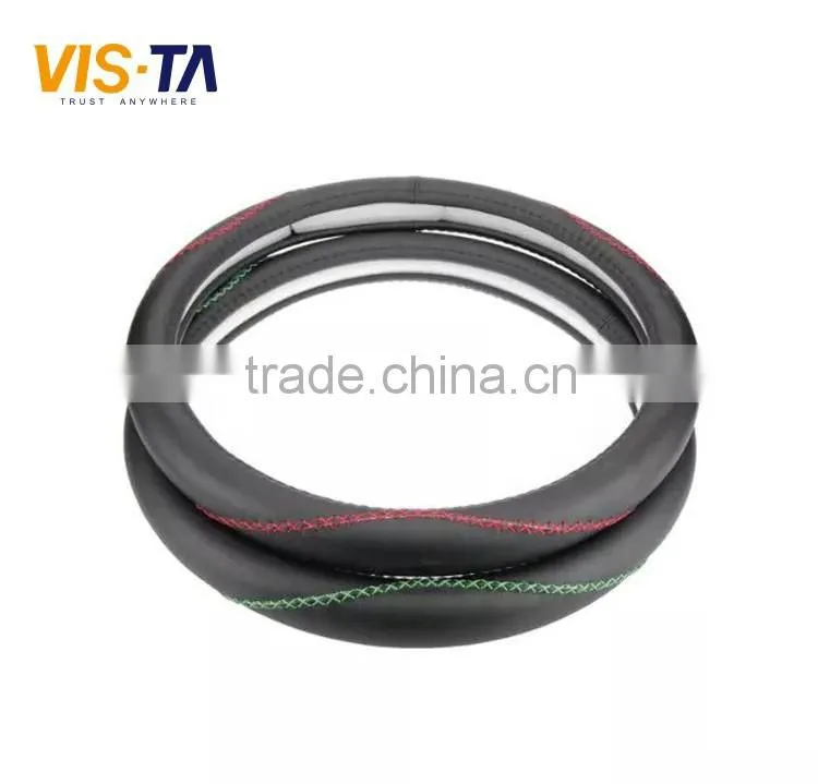 colorful and good selling leather car steering wheel cover