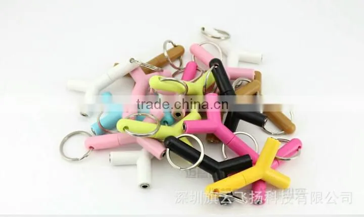 3.5mm 1 Male to 2 Dual Female Earphone Headphones Y Splitter Stereo Audio Cable Adapter Jack for Mp3