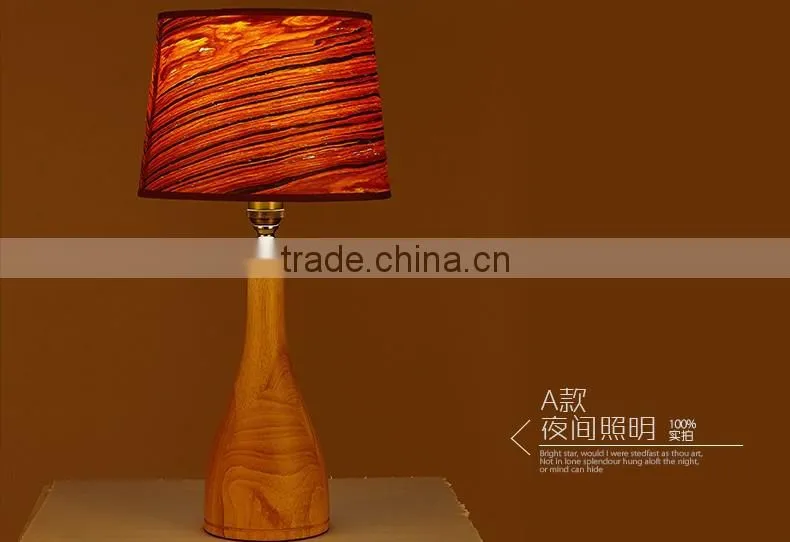 LED Wood table lamp LED Wood table Light JK-879-02 Modern Lighting Decorative Wood Base Bulb Table Lamp