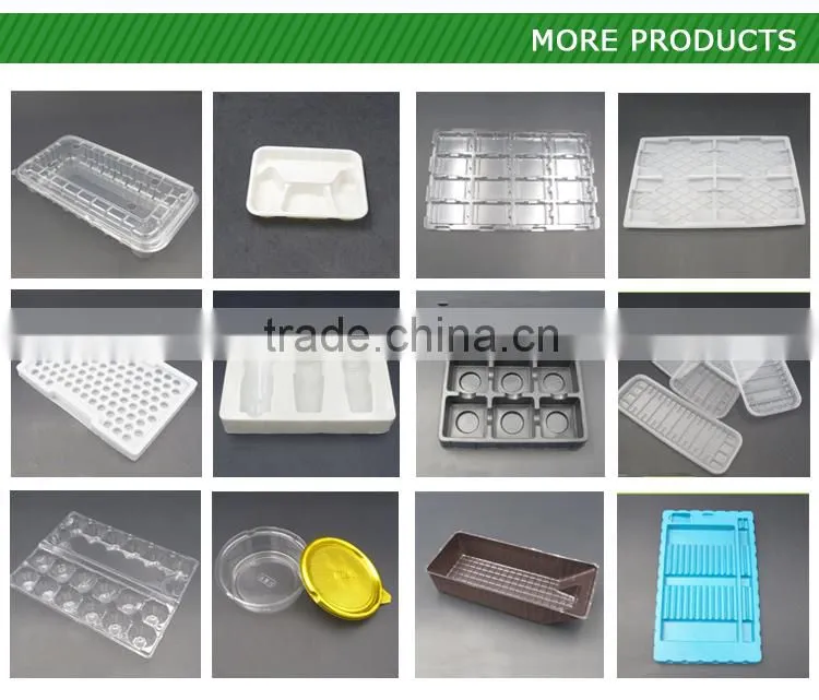 High quality disposable plastic blister packaging tray