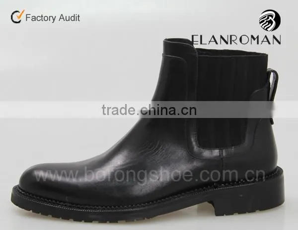 Italian fashion leather boots shoes men for outdoor