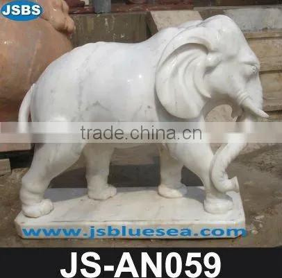Red Marble Elephant Carving statue