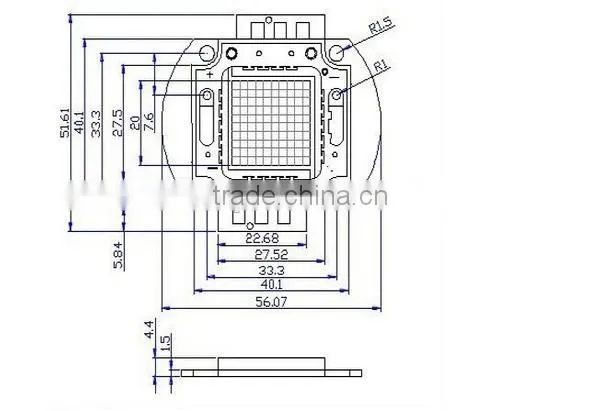 30W 50W 100W Epistar Chip Led Light