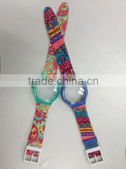 fashion PVC band plastic watch for promotion plastic ladies watch custom printed strap womens full printed plastic watch