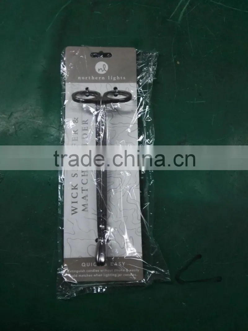 Silver Stainless Steel Candle Wick Trimmer Oil Lamp Scissor Cutter Snuffers