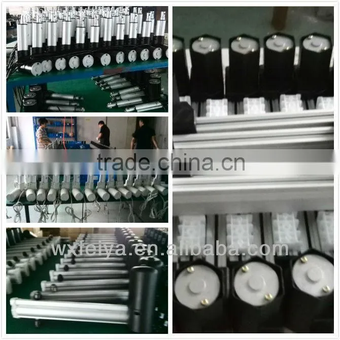 FY014 12v/24v dc motor low rpm linear actuator
