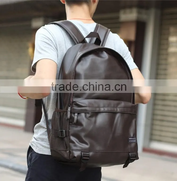 travelers leather men backpack bag in guangzhou