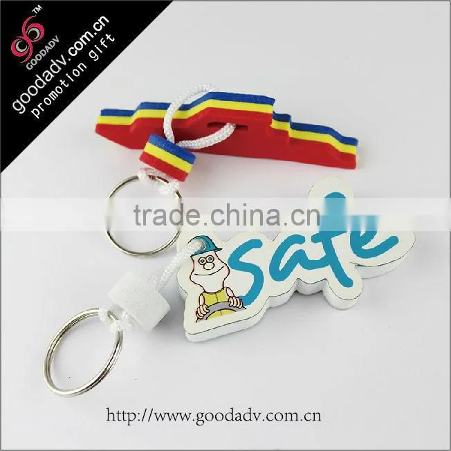 Chinese manufacturers custom cheap promotional gifts EVA plastic keychain