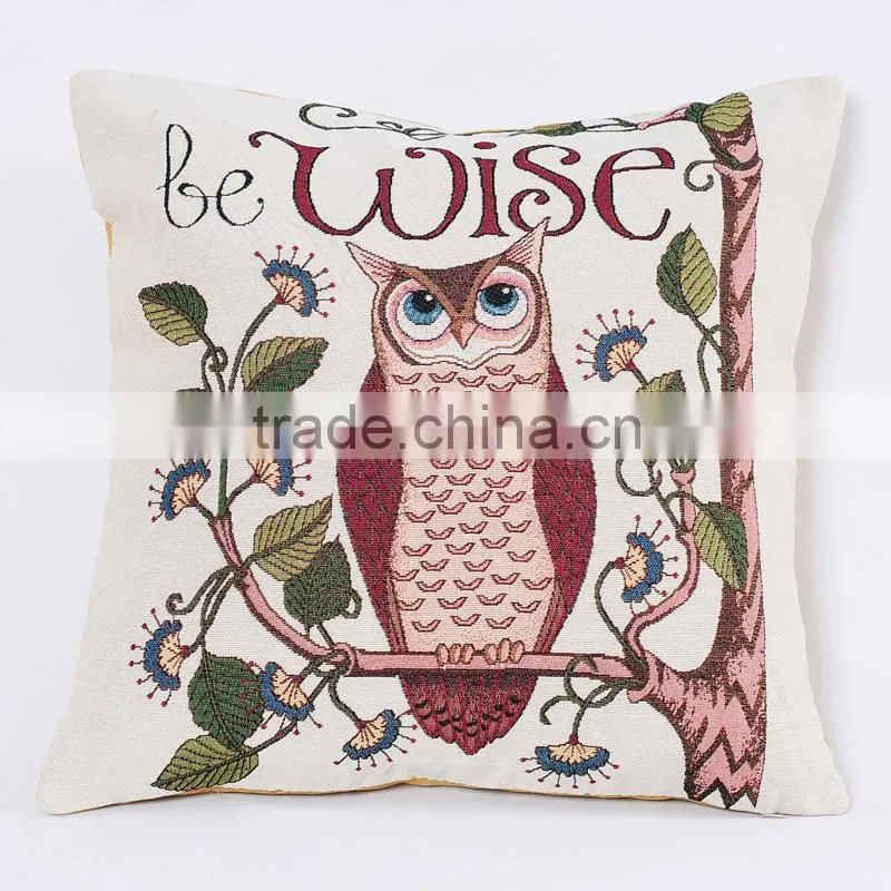 PLUS 2016 new design 18x18 inch Cotton Linen Pillowcase Cover Home Decorative Sofa Cushion Cover