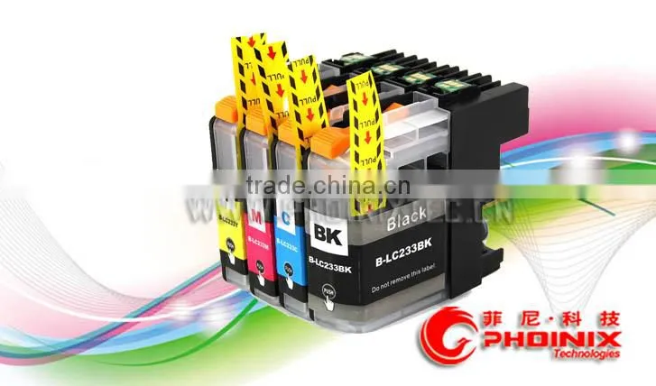 Compatible brother LC233 printer inkjet cartridge with chip For MFC-J4620DW/J5720DW/J5320DW/DCP-J4120DW