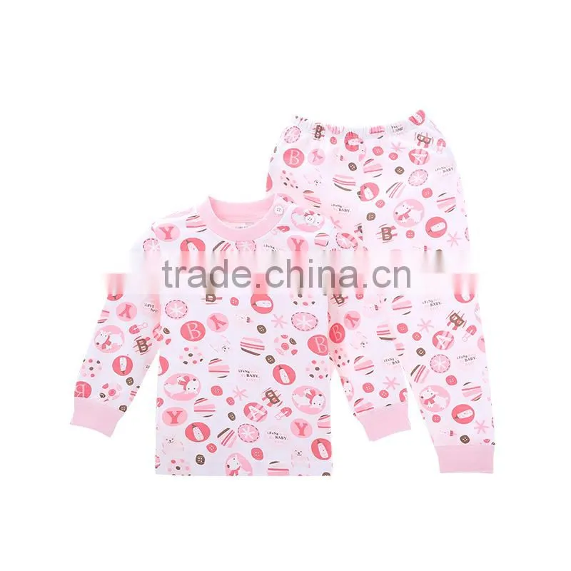 Top selling comben cotton kids sleepwear girls sleepwear girls cotton sleepwear