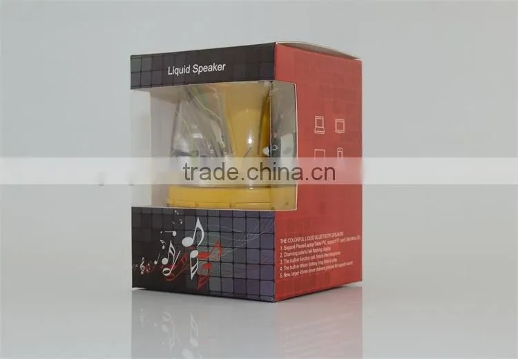 Handfree Stereo Colorful LED MP3 Bluetooth Liquid speaker