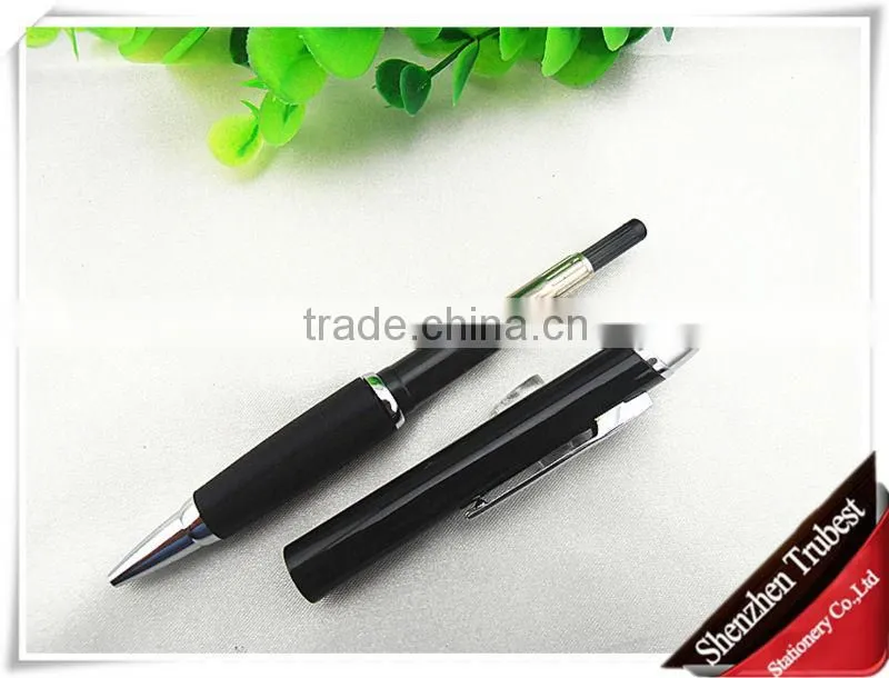 Metal ballpoint pen with Silicon rubber