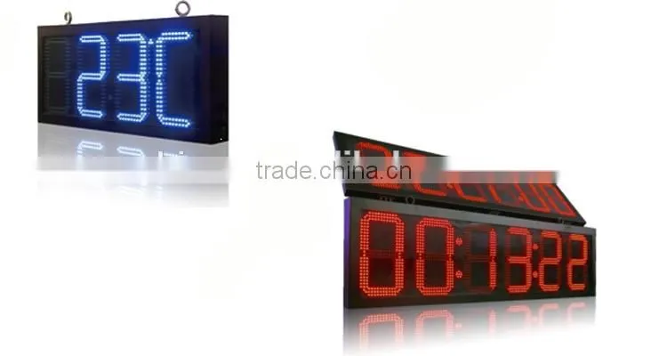 China supplier wholesale outdoor digital led screen/led time temperature display/led display for clock use