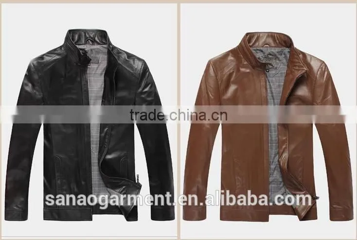 Handcrafted sheep leather jackets for men wholesale