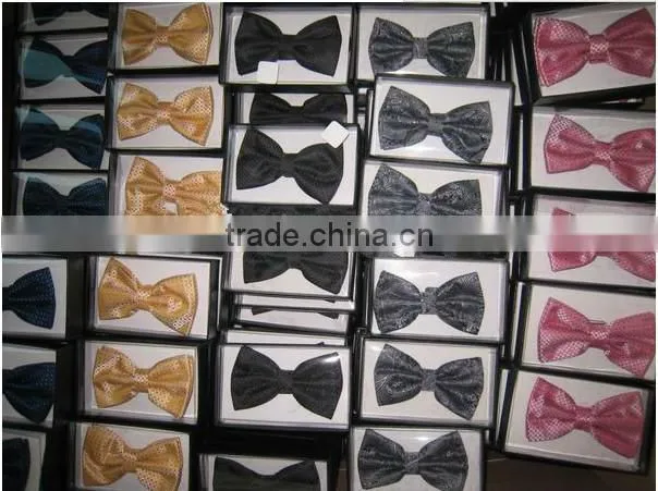 Fashion cheap bow ties colorful polyester men bow ties