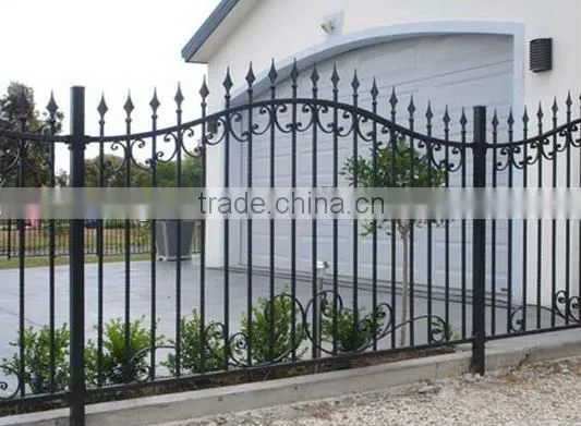 2015 Top-selling hand forged rod iron balcony fence