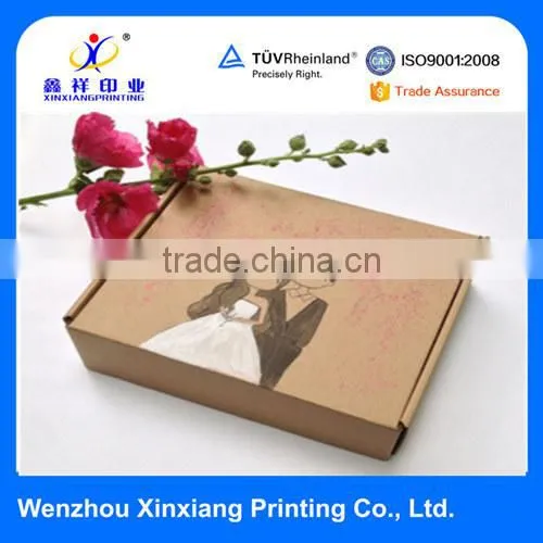 2015 Latest Lovely Kraft Paper Packaging Gift Box
