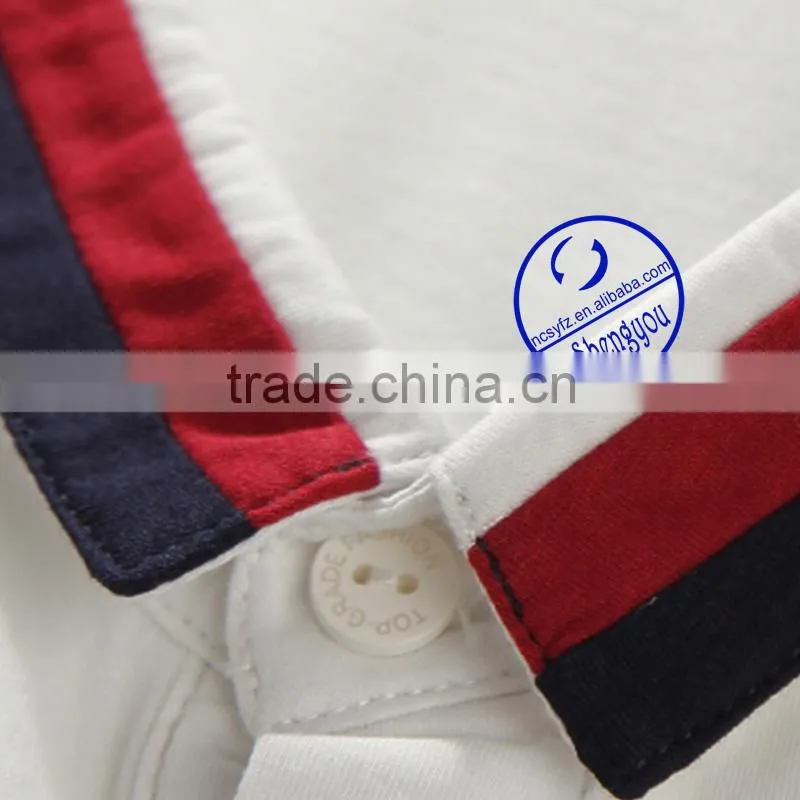 Custom cotton plain dyed mens t-shirts polo wholesale china