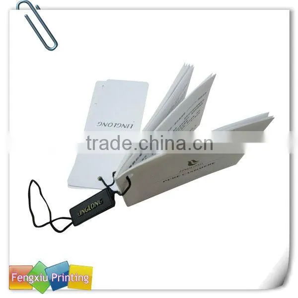 China OEM Printed Garment Paper Hangtag