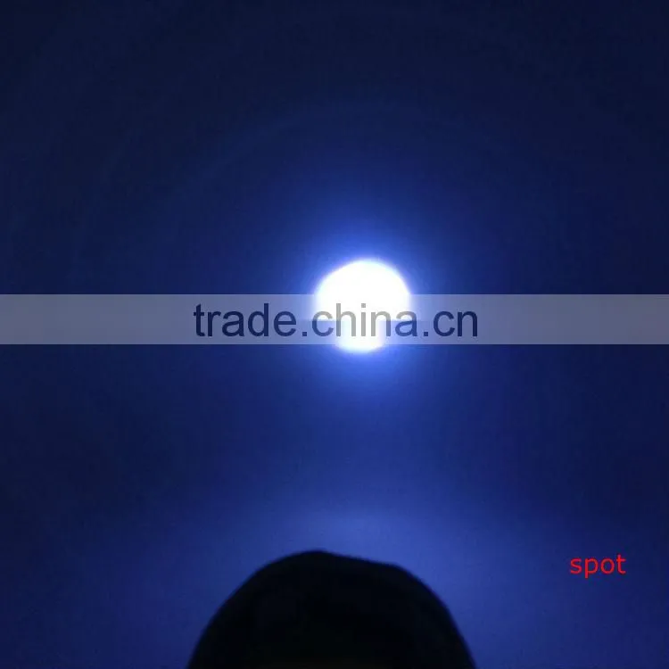 1W powerful led Mechanical zoom in-out flashlight powered by 2D batteries