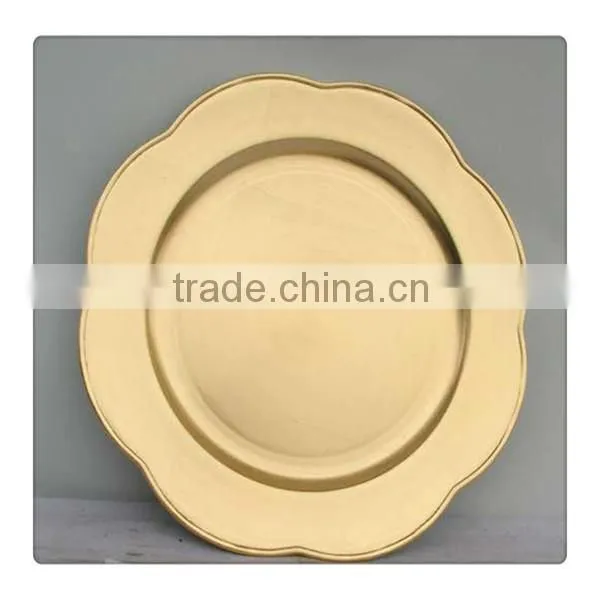 Decorative Plastic Charger Plates