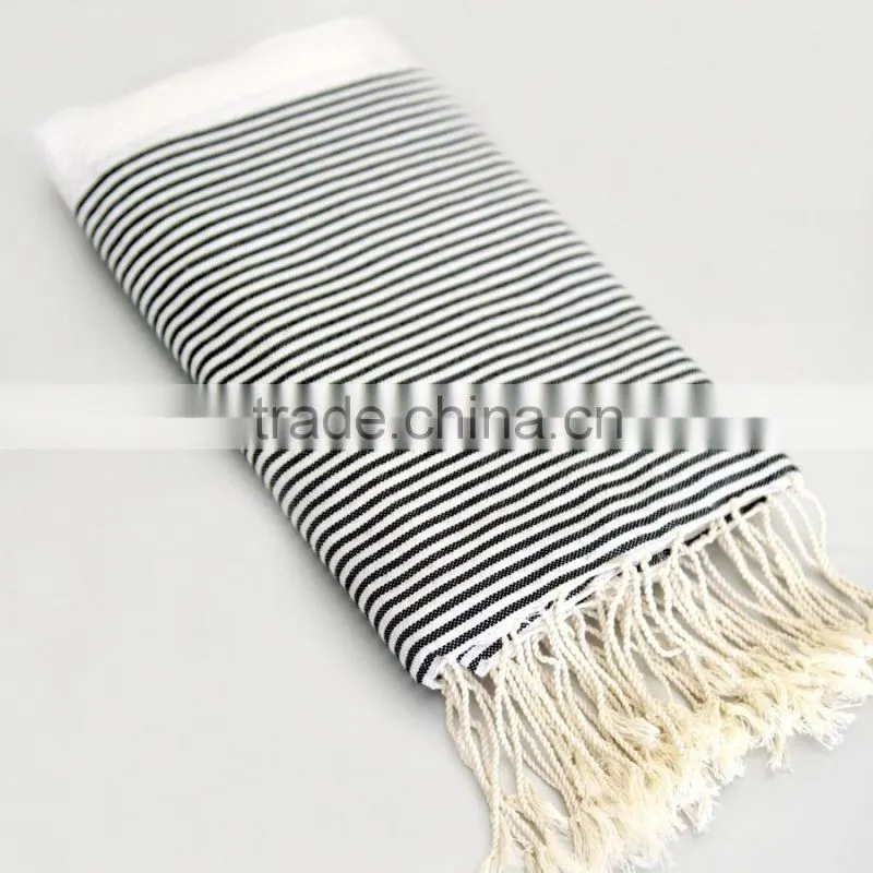 High qulity turkish style towel beach towel 100% cotton fouta towel
