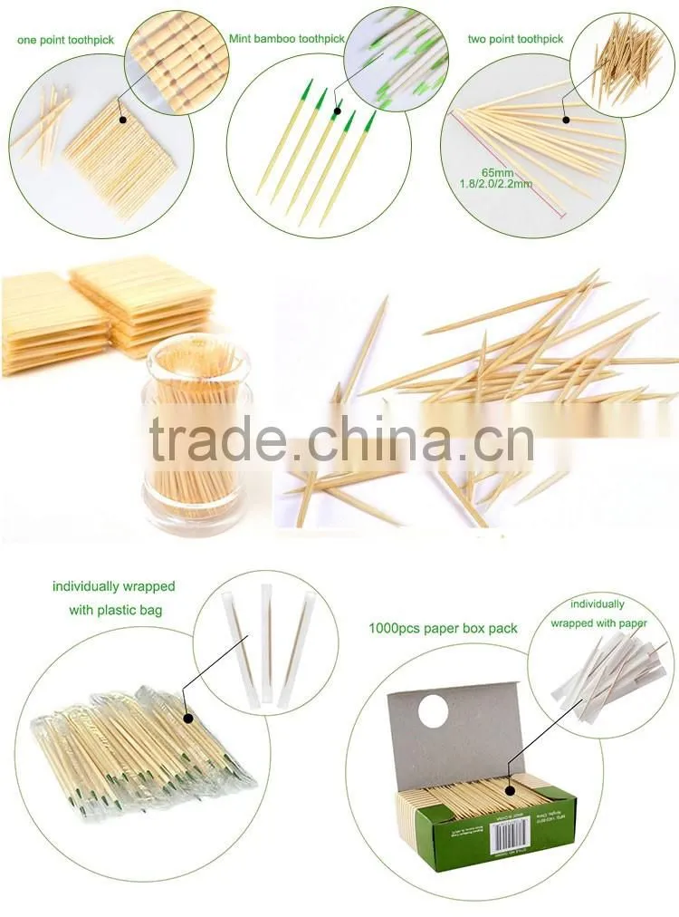 wholesale chinese bamboo toothpicks in round shape