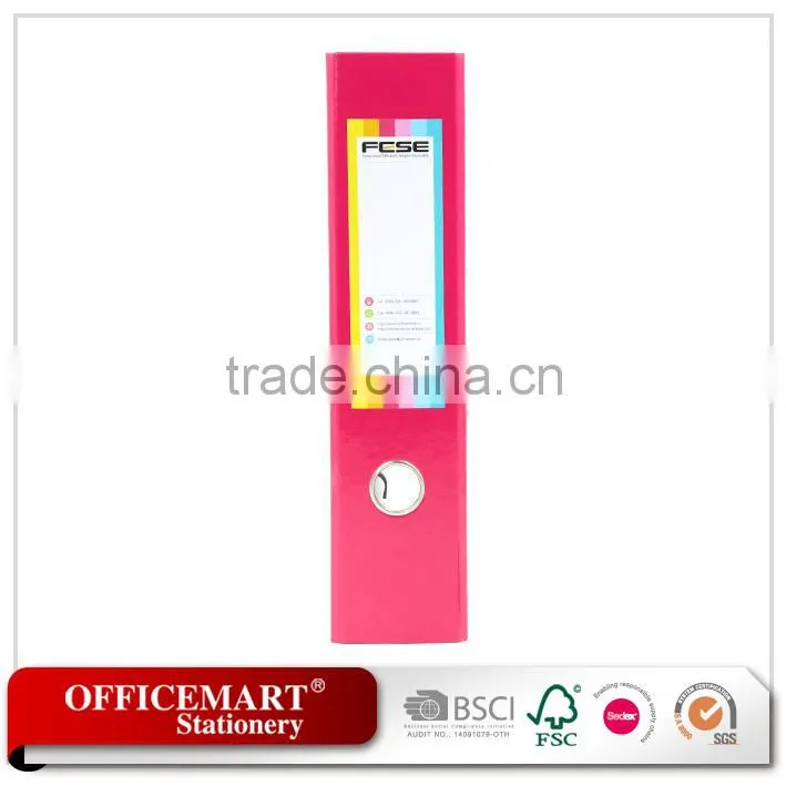 stationery eco-friendly coated paper box lever arch file