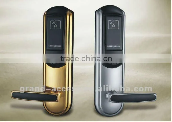 zinc alloy IC/ID card hotel door lock.RFID card hotel lock,hotel door lock