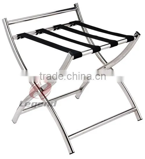 Hotel room new design modern metal folding luggage racks
