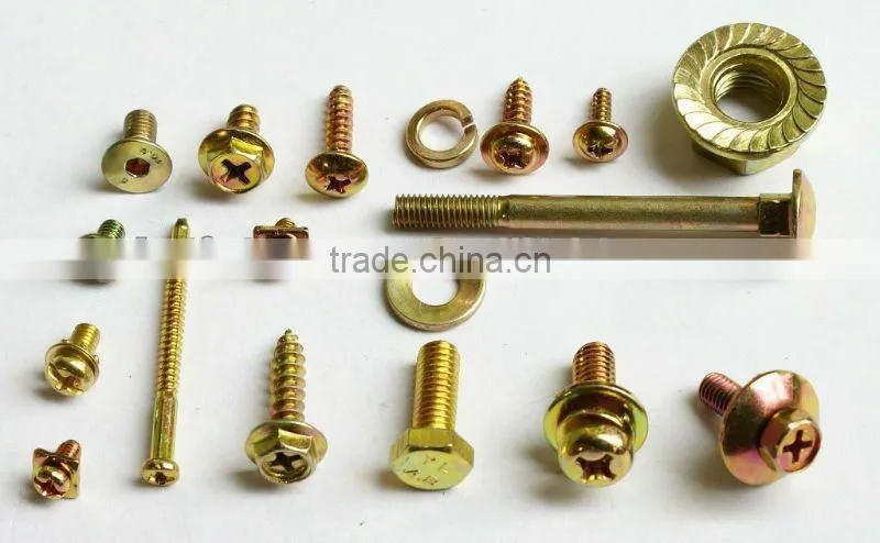Non Standard Custom Screws Blue white zinc M6