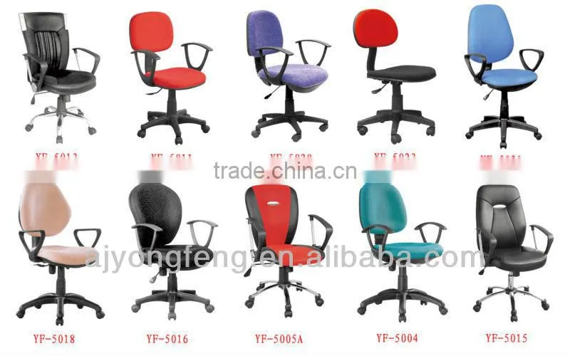 blue color fabric material task chair