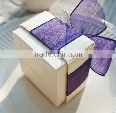 purple ribbon wedding gift boxes