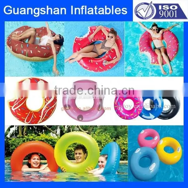 Inflatable Chocolate Dount Swimming Ring Float
