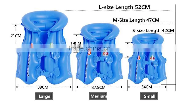 Children Float Swimming Aid Inflatable Life Vest