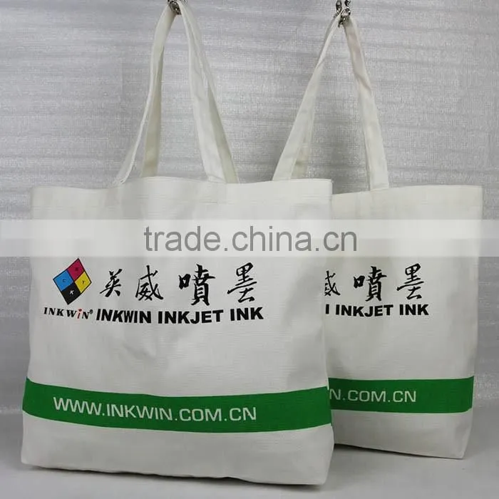 Custom Printed Eco Canvas Material Shopping Bags