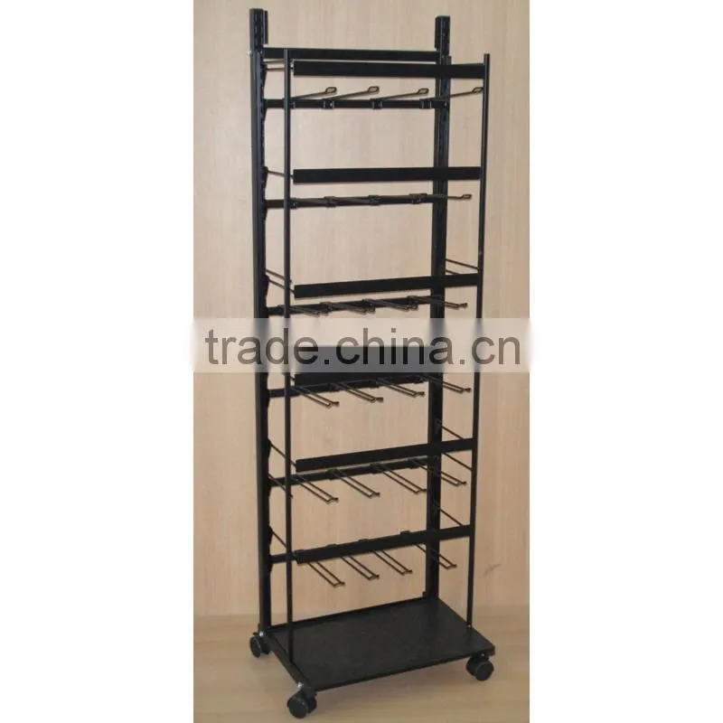 high quality single sided adjustable wire display stand with good price