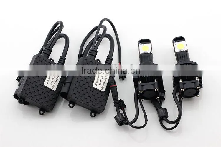 2016 new desigh 12-24v 55w car h4 h7 led headlight kit for H1H4 H7 H8 H11 H13 9005 9006